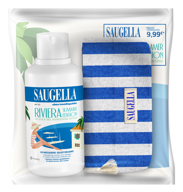 Saugella Dermoliquido bundle pochette riviera summer edition