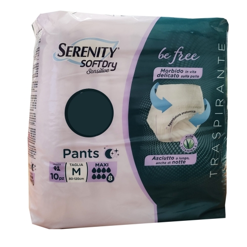 Serenity SoftDry Sensitive Pants Maxi Taglia L 10 Pezzi 