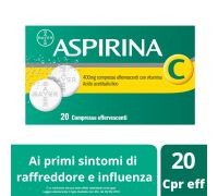 ASPIRINA C 400+240MG ANTINFLUENZALE 20 COMPRESSE EFFERVESCENTI