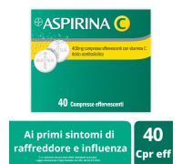 ASPIRINA C 400+240MG ANTINFLUENZALE 40 COMPRESSE EFFERVESCENTI