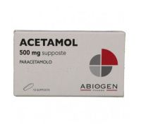Acetamol antipiretico 500mg 10 supposte