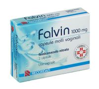 Falvin 1000mg 2 capsule molli vaginali 