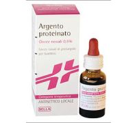 Argento Proteinato Sella 0,5% antisettico naso e orecchie gocce nasali e auricolari 10ml