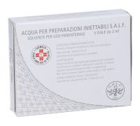 Acqua per preparazioni iniettabili salf*5 fiale da 2 ml