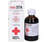Iodio Zeta 7% + 5% disinfettante soluzione cutanea alcolica 30ml
