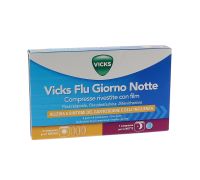 VICKS FLU GIORNO NOTTE INFLUENZA E RAFFREDDORE 12+4 COMPRESSE