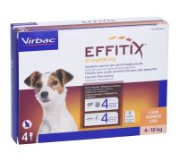 effitix soluzione spot on per cani 4-10kg 4 pipette 1,10ml