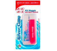 Silver Care Kit da Viaggio con Spazzolino Medio + Dentifricio Antibatterico 20ml