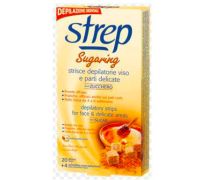 Strep Sugaring Strisce Depilatorie Viso e Parti Delicate allo Zucchero 20 Strisce