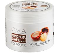 Omia Maschera Capelli Eco Biologica Capelli Luminosi all'Olio di Macadamia 250ml