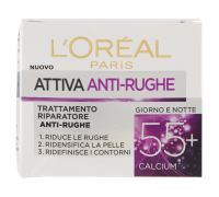 L'Oréal Paris Attiva Antirughe 55+ Trattamento Riparatore Anti-Rughe Giorno e Notte 50ml