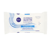 Nivea Aqua Effect Salviettine Struccanti Rinfrescanti 3in1 per Pelli Normali e Miste 7 Salviette