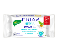 Fria Herbs Intima Fresca Protettiva con Camomilla Romana e Tè Verde 12 salviette