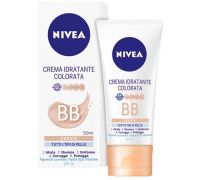 Nivea Crema Idratante Colorata BB Dorata SPF10 per Tutti i Tipi di Pelle 50ml