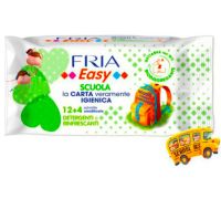 Fria Easy Scuola Salviette Carta Igienica Detergenti e Rinfrescanti 12+4 salviette