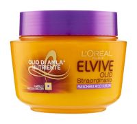 Elvive Olio Straordinario Maschera Ricci Sublimi Olio Di Amla Nutriente per Capelli Ricci e Secchi 300ml