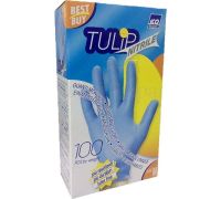 Guanti monouso nitrile colore blu misura M 100pz