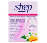 Strep Professionale Strisce Depilatorie Viso e Parti Delicate 10 Strisce