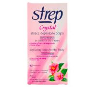 Strep Crystal Strisce Depilatorie Corpo Trasparenti 20 Strisce + 4 Salviettine Post-Epilazione