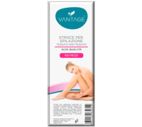 Vantage Strisce Per Epilazione in Tessuto Non Tessuto Alta Qualità 100 Strisce Pre-Tagliate