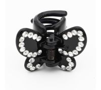 Pinza con Strass Nero