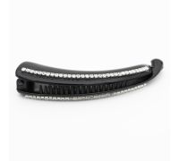 Pinza Banana Strass Nero 1pz