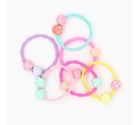 Elastici Palline Colorate con Strass 6pz