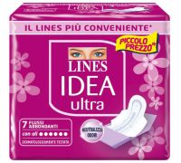 Lines Idea Ultra Flussi Abbondanti con Ali 7 Assorbenti