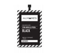 Almarès Black maschera viso con argilla pura nutriente 30ml