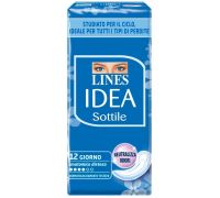 Lines Idea Sottile Giorno Anatomico Disteso 12 Assorbenti