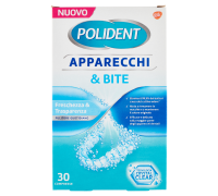 Polident Apparecchi&Bite Freschezza e Trasparenza Compresse per la Pulizia 30 pezzi