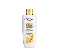 L'Oréal Age Perfect Latte Detergente Struccante Raassodante con Calcio e Vitamina E per Pelli Mature 200ml