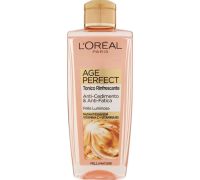 L'Oréal Age Perfect Tonico Rinfrescante Anti-Cedimento e Anti-Fatica con Vitamine C e B5 per Pelli Mature 200ml