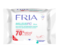 Fria MilleusiPiù Salviette Detergenti Mani con 70% di Alcool 20 Salviette