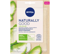 Nivea Naturally Good Maschera in Tessuto Aloe Vera Bio per Pelli Secche e Disidratate 1 pezzo