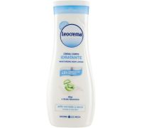 Leocrema Crema Corpo Idratante Leggera con Aloe e Acido Ialuronico per Pelle Normale o Secca 400ml
