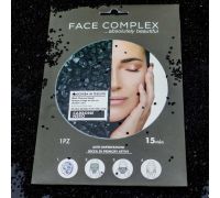 Face Complex maschera in tessuto carbone nero anti-imperfezioni 1 pezzo