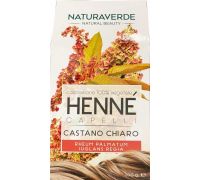 Naturaverde Henné polvere colorante per capelli colore castano chiaro 100 grammi
