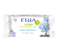 Salviette Intima Eco Natural Fresca Protettiva Ph5 0 Te' Verde E Timo 12 pezzi