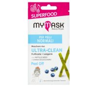 MyMask Superfood maschera viso ultra-clean peel off purificante levigante 8ml