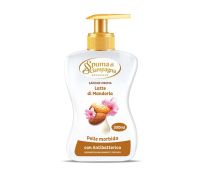 Spuma di Sciampagna Sapone Crema Latte Di Mandorla Pelle Morbida con Antibatterico 300ml