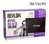 Revlon #Vivo Ad Alto Volume Kit con Volumazing Mascara Waterproof Nero Intenso + Eyeliner Liquido Nero + Pochette O Bag