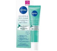 Nivea Derma Skin Clear Peeling Esfoliante Notte con Acido Salicilico, Acido Glicolico e Niacinamide 40ml