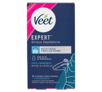 Veet Expert Strisce Depilatorie Ascelle e Bikini Pelli Sensibili 16 Strisce