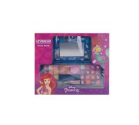 Lip Smacker Disney Princess Ariel Palette per il trucco viso con 16 lucidalabbra + 2 fard in polvere + 12 colori in crema