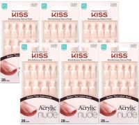 Kiss salon acrylic french nude unghie artificiali 28 pezzi