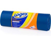 Logex sacchi spazzatura condominiali 70 x 100cm colore blu 10 pezzi