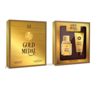 Gold Medal Pour Homme Set con Eau De Toilette 50ml + After Shave Cream 50ml