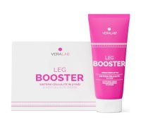 Veralab leg booster sistema cellulite in 2 fasi con crema 200ml + guaina ciclista taglia l