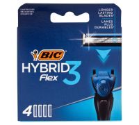 Bic Hybrid Flex3 lamette di ricambio 4 pezzi